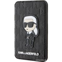 Кредитница CG Mobile Karl Lagerfeld Saffiano Monogram NFT Karl Ikonik KLWMSPSAKHPKK (черный)