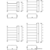 Полотенцесушитель Luxon FE 100x50 (нижнее подключение)