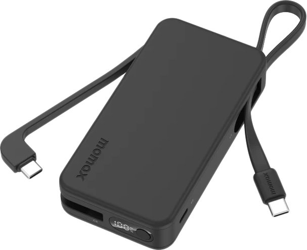 

Внешний аккумулятор Momax 1-Power Vital+ Built-In USB-C IP138 10000mAh (черный)