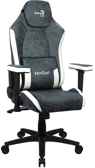 

Игровое (геймерское) кресло AeroCool Crown AeroSuede (стальной синий)