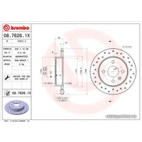  Brembo 0876261X