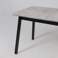 Кухонный стол Мамадома Tirk radial-110 раздвижной 110-142х70 (серый сланец/черный)