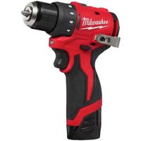 Дрель-шуруповерт Milwaukee M12 BLDDRC-202C 4933499686 (с 2-мя АКБ, кейс)