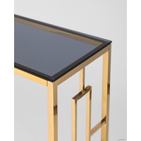 Консольный стол Stool Group Бруклин 120x40 (стекло Smoke/сталь золото)
