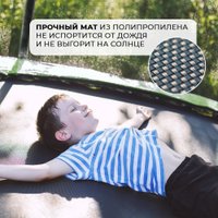 Батут GetActive Jump 10FT - 305 см с лестницей, внешней сеткой (зеленый)