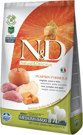 

Сухой корм для собак Farmina GF Pumpkin Boar & Apple Adult Medium & Maxi 2.5 кг
