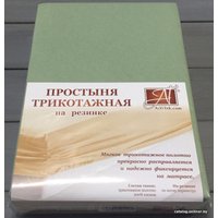 Простыня Альвитек Трикотажная на резинке 180x200x20 ПТР-ОЛ-180(180) (оливковый)