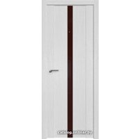 Межкомнатная дверь ProfilDoors 2.04XN L 40x200 (монблан, стекло lacobel коричневый лак)