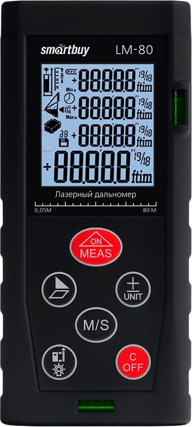 

Лазерный дальномер SmartBuy LM-80