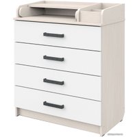 Детский комод Атон Мебель Marvin (бодяга светлый/белый)