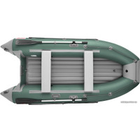 Моторно-гребная лодка Roger Boat Trofey 3500 (без киля, зеленый/серый)