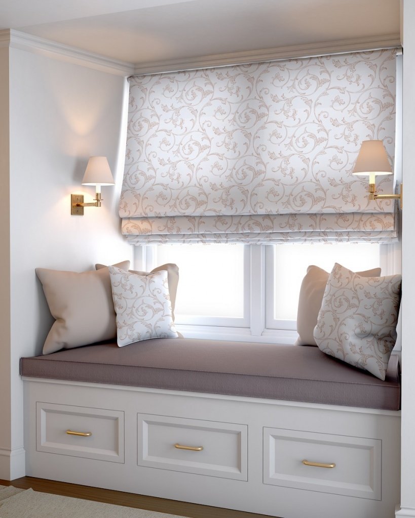 

Римская штора Jalux Вензеля 0502/2 230x170 (бежевый)