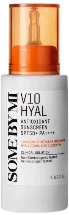 

Крем солнцезащитный Some By Mi V10 Hyal Antioxidant Sunscreen Выравнивающий тон кожи (40 мл)