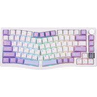 Клавиатура Ajazz AKS075 (белый/фиолетовый, Ajazz Flying Fish)