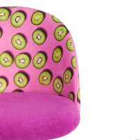 Офисное кресло TetChair Melody Botanica 06 kiwi/138 (ткань/флок, фиолетовый)