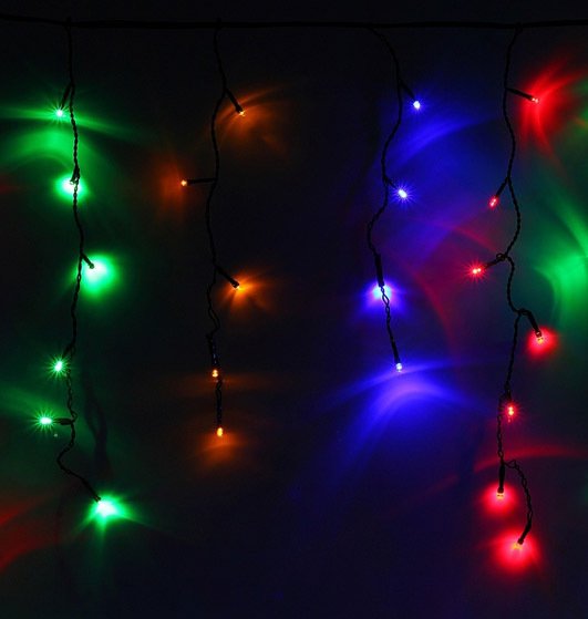 

Гирлянда бахрома Luazon Led-180 (4x0.6 м, мульти) [671667]