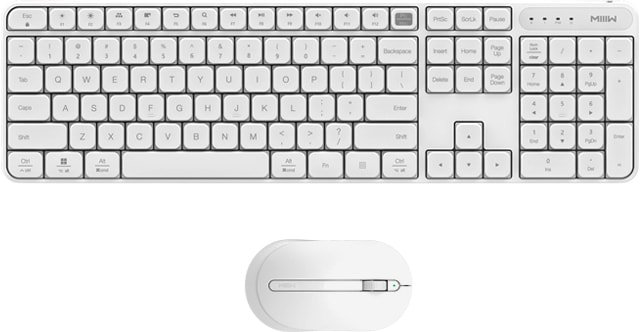 

Офисный набор MIIIW Wireless Keyboard And Mouse Set (белый)