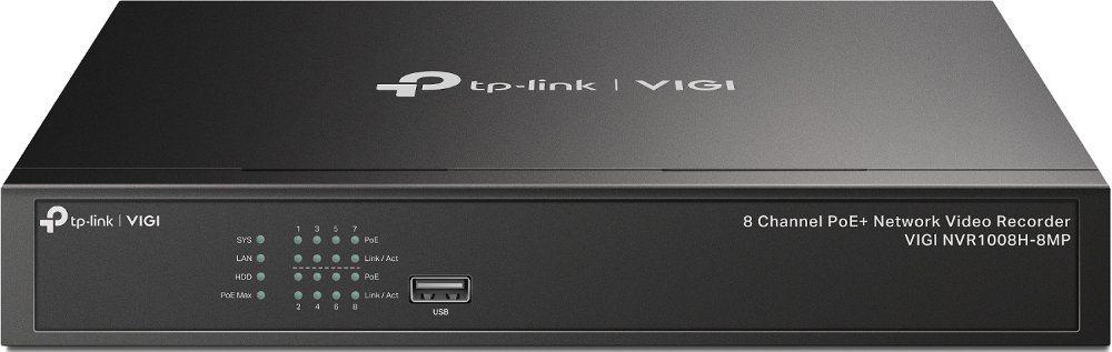 

Сетевой видеорегистратор TP-Link Vigi NVR1008H-8MP