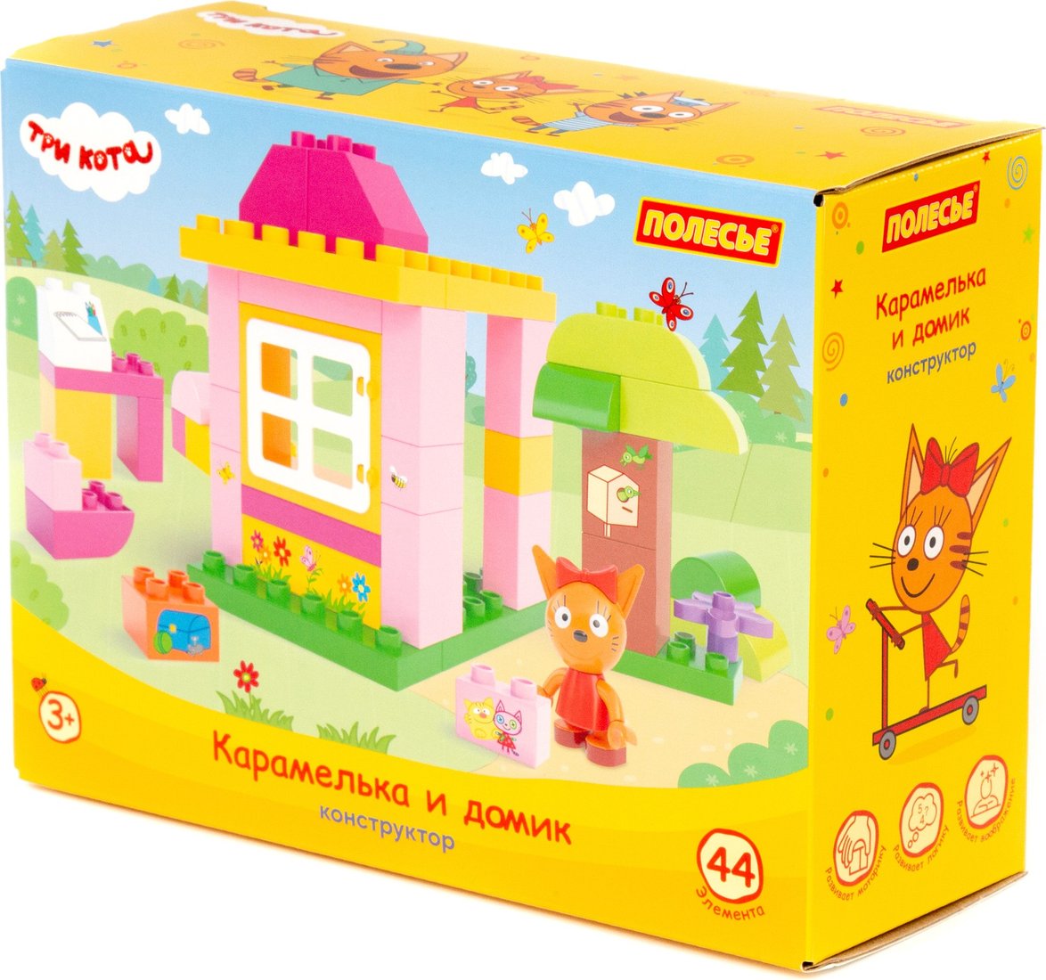 

Конструктор Полесье Макси Три кота. Карамелька и домик 58991