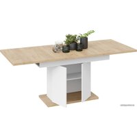 Кухонный стол Трия Детройт Тип 1 (белый/дуб крафт золотой)