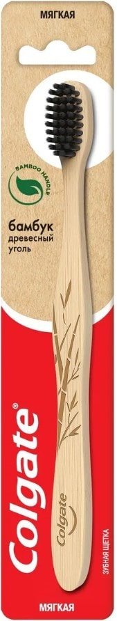

Зубная щетка Colgate Бамбук Древесный уголь мягкая (1 шт)