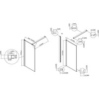 Душевая стенка Vincea Walk-In VSW-1HS900CLG