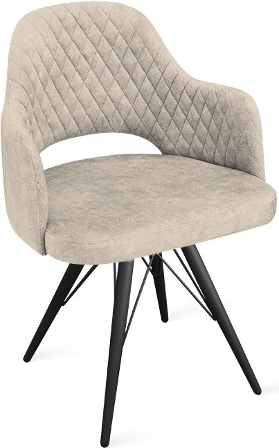 

Стул Трия Калипсо К3 (черный муар/микровелюр Wellmart Dark Beige)