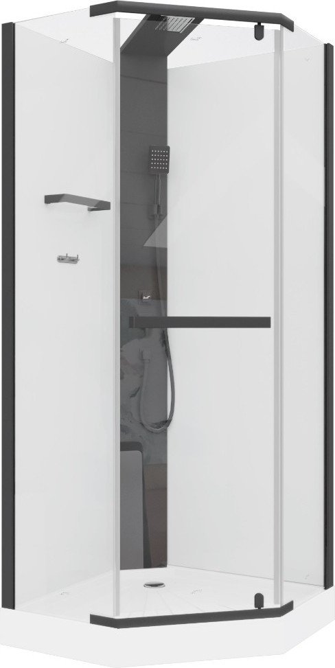 Душевая кабина Cerutti Spa CHIKA901B (черный)