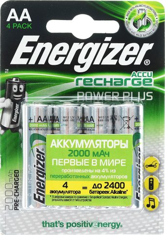 Аккумулятор Energizer Recharge Power Plus AA 2000mAh 4 шт.