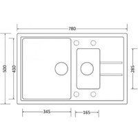 Кухонная мойка ZorG Luka 78-2 (слоновая кость)