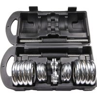 Набор гантелей Atlas Sport хромированные в чемодане 15 (2x7.5 кг)