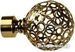 Наконечник для карниза Lm Decor YF095 Ажур 19мм (антик)