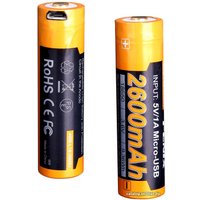 Батарейка Fenix 18650 Li-Ion 2600mAh Micro USB в Бобруйске