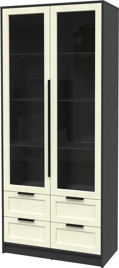 

Шкаф-витрина Интерлиния Концепт Тренд КТ-ШВ2 (антрацит/дуб снежный)