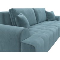 Диван Лига диванов Лига-080 131115 (велюр Seven 113 бирюзовый)