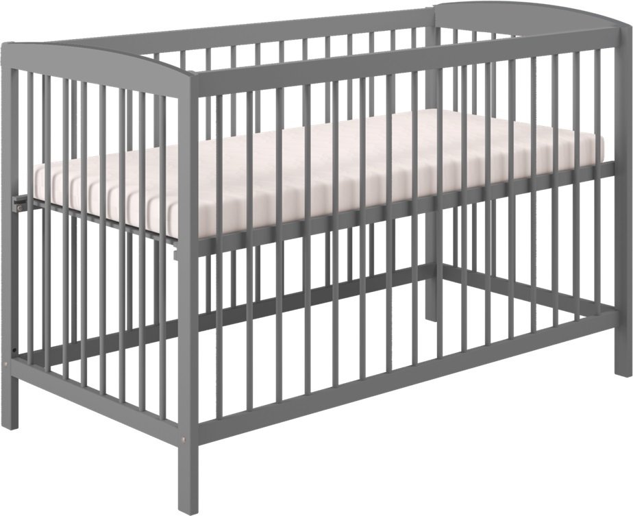 

Классическая детская кроватка Polini Kids Simple 101 (серый)