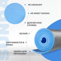 Спальный мешок Coyote Baring ZC-SB022 (синий с туристическим ковриком IR97509A голубой)