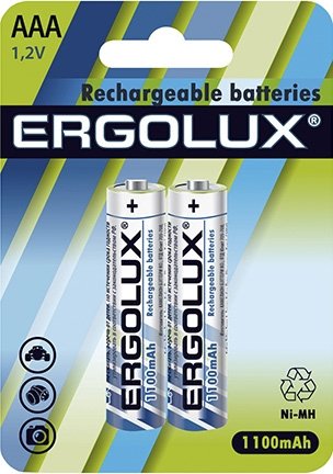 

Аккумулятор Ergolux AAA 1100 mAh 2 шт. NHAAA1100BL2