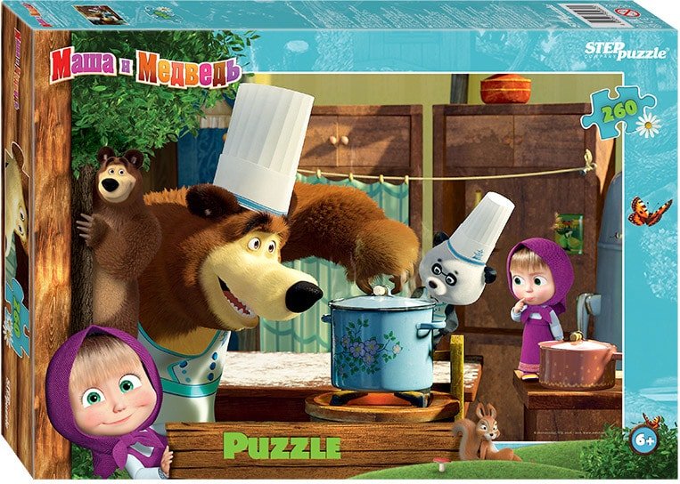 

Пазл Step Puzzle Маша и Медведь - 2 95082 (260 эл)