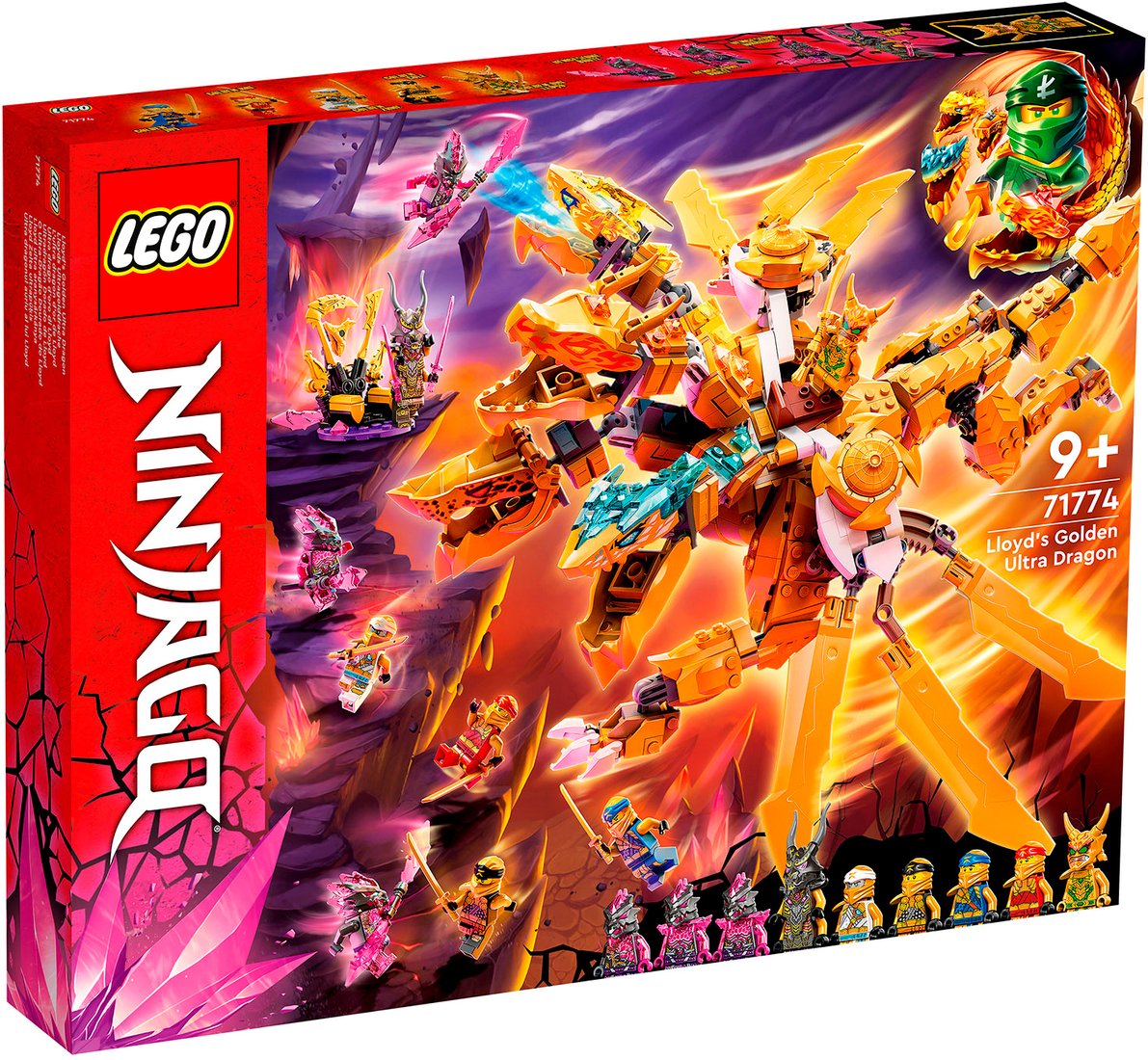 

Конструктор LEGO Ninjago 71774 Золотой ультрадракон Ллойда