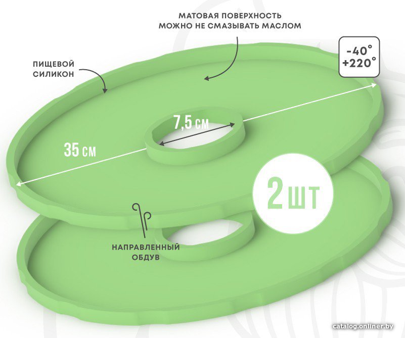 Поддон для пастилы Сам Себе Шеф силиконовый для пастилы d35 (2 шт)