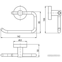 Держатель для туалетной бумаги Slezak RAV Colorado COA0401Z