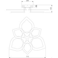 Припотолочная люстра Евросвет Garden 90228/6 (белый)