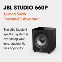 Проводной сабвуфер JBL Studio 660P (темное дерево)