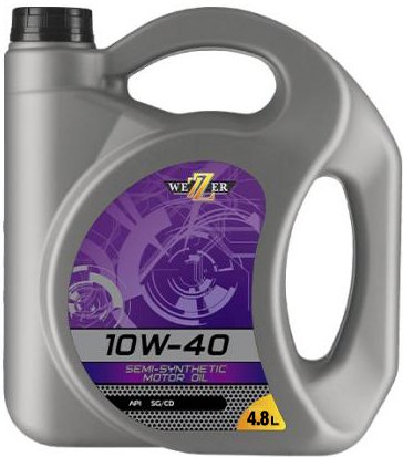 

Моторное масло Wezzer API SG/CD 10W-40 4.8л