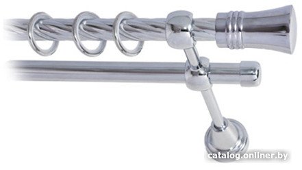 Карниз для штор Lm Decor Гиро 071 2р витой 25/16мм (сатин, 1.6м)
