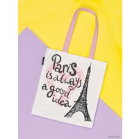 Сумка шоппер JoyArty Париж -всегда xорошая идея bsh_11331