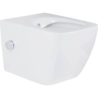 Унитаз подвесной Roxen Cube Tornado Bidet в комплекте с инсталляцией StounFix Dual Fresh 6 в 1 868531 (кнопка: белый глянцевая)