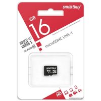 Карта памяти SmartBuy microSDHC (Class 10) 16 Гб (SB16GBSDCL10-00)