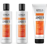 Набор средств Epica Professional Amber Shine Organic Шампунь 250 мл+Кондиционер 250 мл+Маска 250 мл